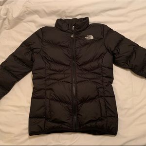 North Face Youth Andes Jacket Black Girls Coat Large